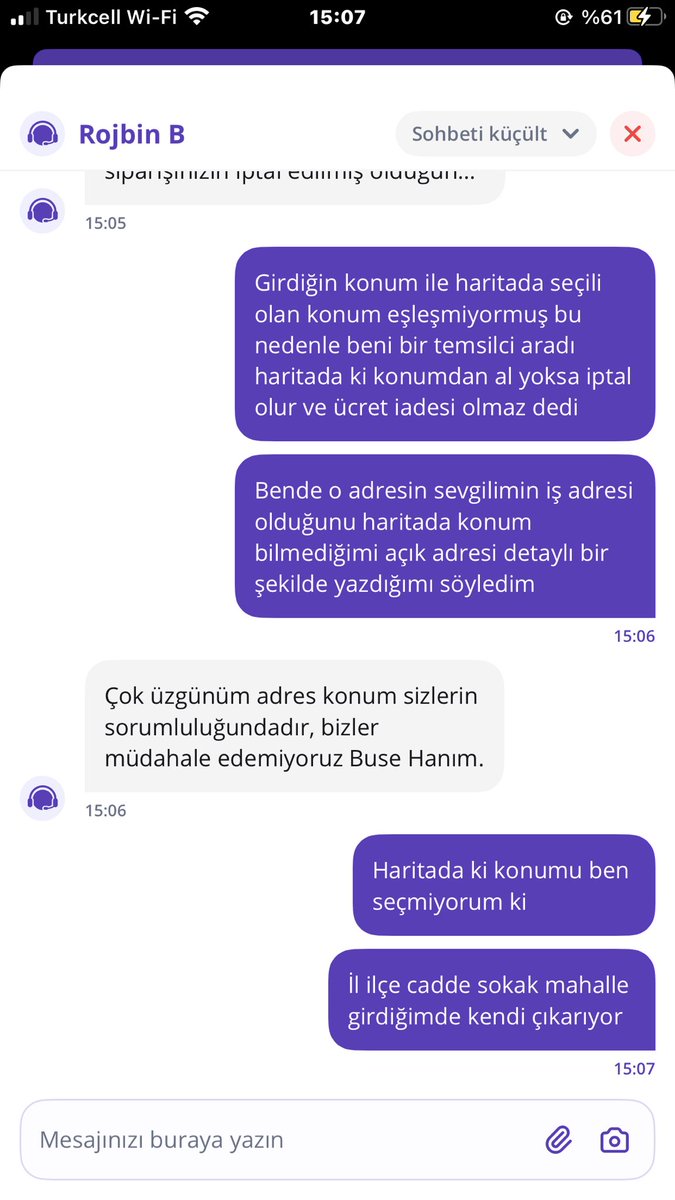 smokeeofdeath's tweet photo. @getir siparişimi, açık adresimi (il, ilçe, mahalle, sokak, kapı no) eksiksiz ve doğru yazmama rağmen, kendi sistemlerindeki harita konumunun yanlış olmasını bahane ederek iptal etti. Üstelik teslim etmedikleri ürünün ücretine "gıda iade edilmez" kılıfıyla resmen el koydular! https://t.co/X4qJJEMFBe