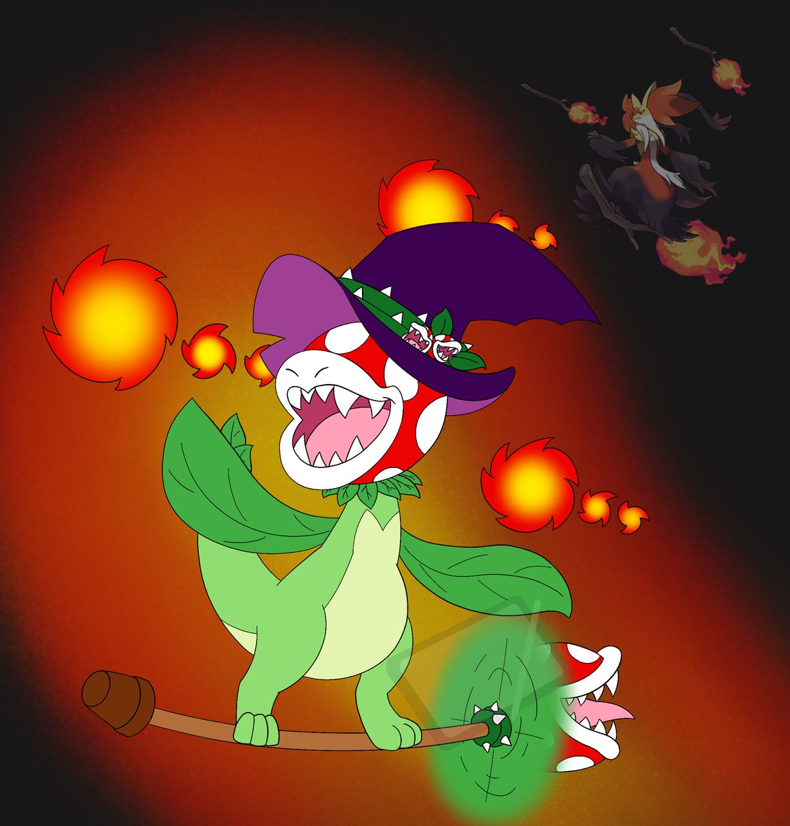 RealityCheck810's tweet photo. Btw here’s the fixed alt

(I didn’t realize until later that I forgot the spikes on the broom and the background defaults to white on the website… oops ^^;) https://t.co/rAGbGYM2Kd