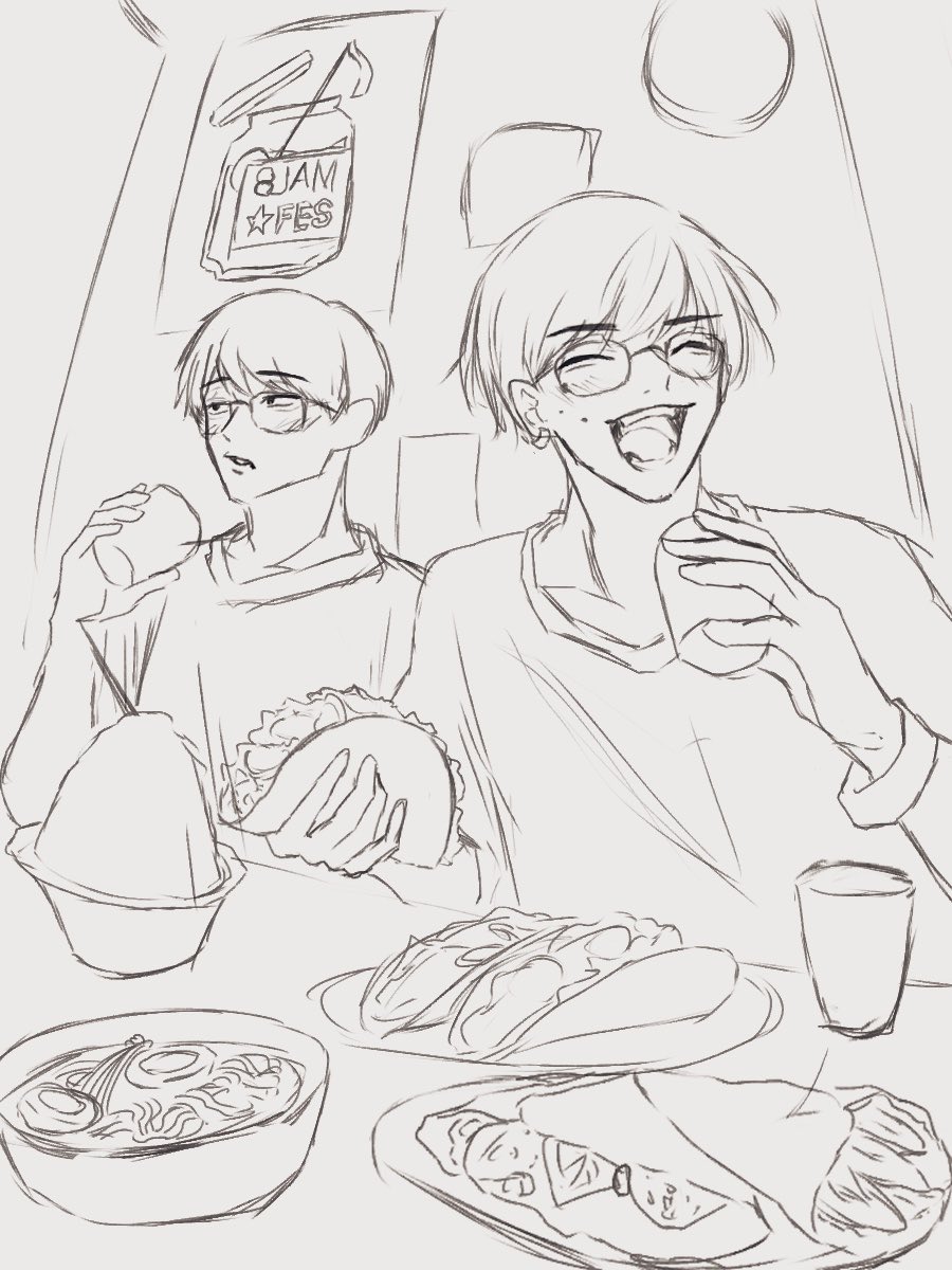 i6pcz's tweet photo. エイトジャムフェス絵で描いたけど飽きたので誰か塗って下さい() https://t.co/m5eP7MrAwG
