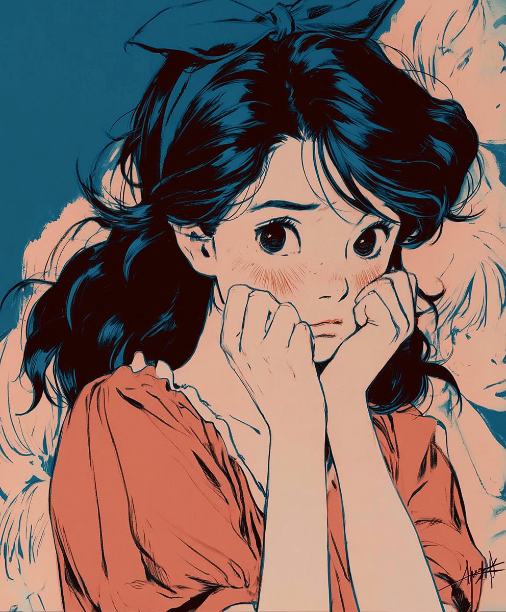 mathemart_'s tweet photo. Shy girl https://t.co/e5B1fZBSwh