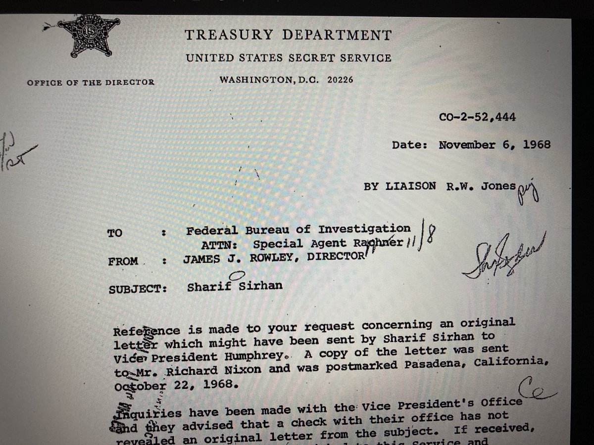RealLoriSpencer's tweet photo. #RFKFiles: During the subsequent FBI investigation into the RFK assassination, federal authorities intercepted and examined copies of this threat letter.
The return address was "Sharif B. Sirhan 696 East Howard Street Pasadena, CA".
Sirhanās brother Munir still lives there now https://t.co/4cZ29YnxtF