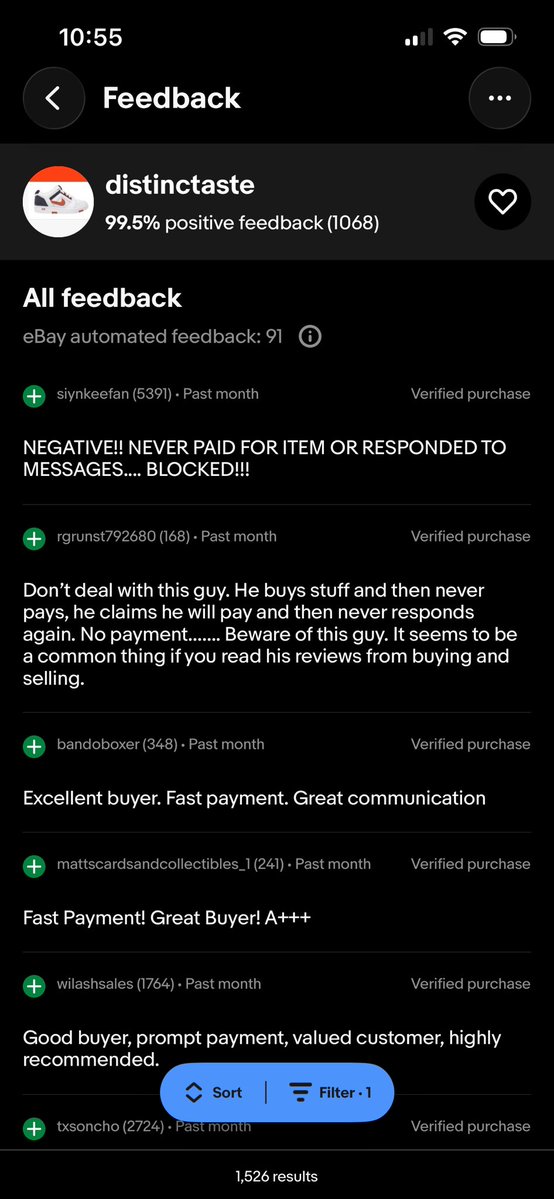 RobW99321150's tweet photo. @eBay @eBayNewsroom  calling you guys out. How many unpaid strikes does it take for you guys to actually take action? I had a nonpayer recently and upon seeing his reviews, it appears it’s limitless. Guess I’ll have to start learning @Whatnot. https://t.co/75xEdzzvX4