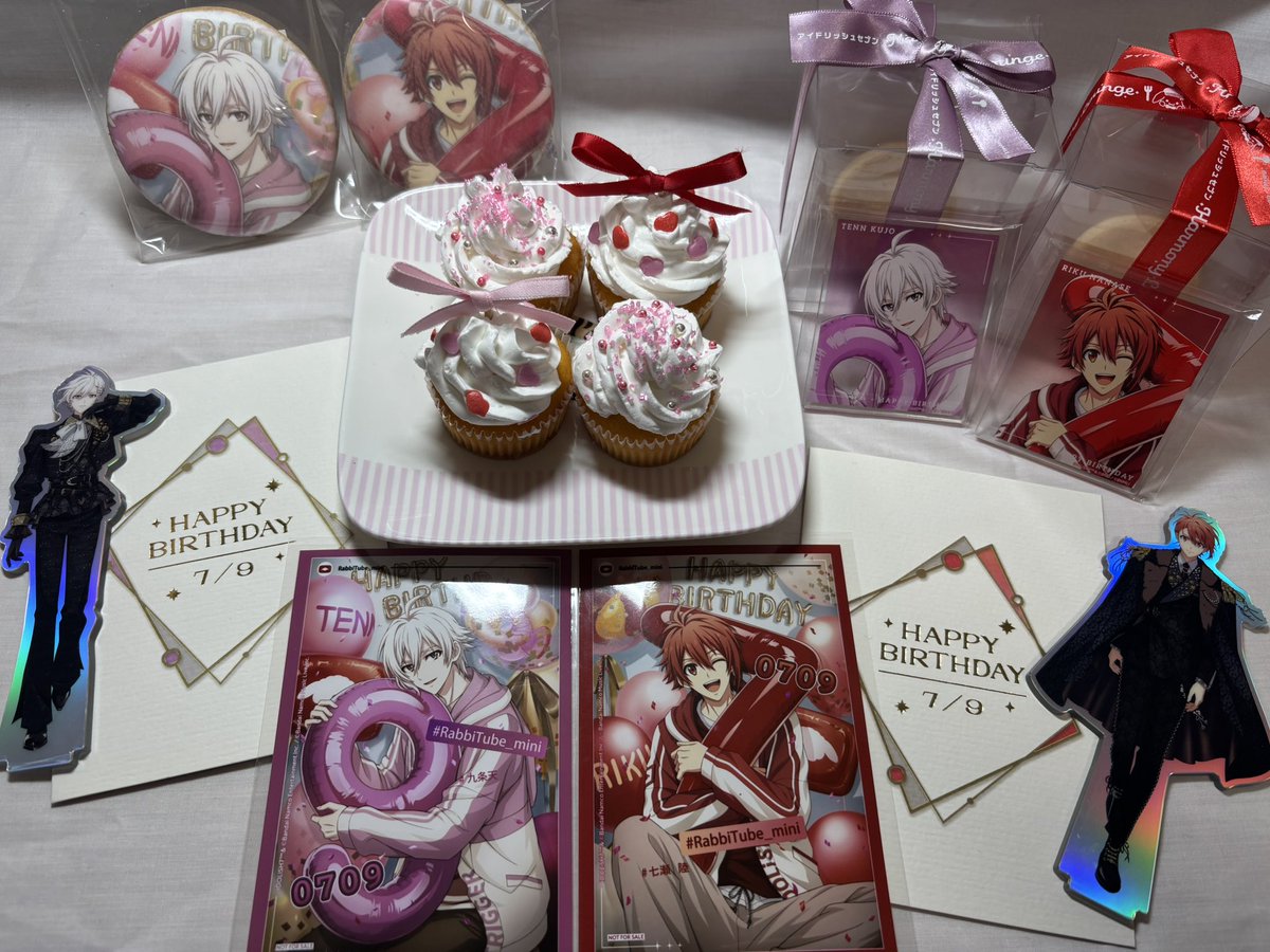 Pink7_310's tweet photo. お誕生日おめでとう！！
だいすきだよ❤️🩷
#七瀬陸生誕祭2026 
#九条天生誕祭2026 https://t.co/DaDwSfOqad
