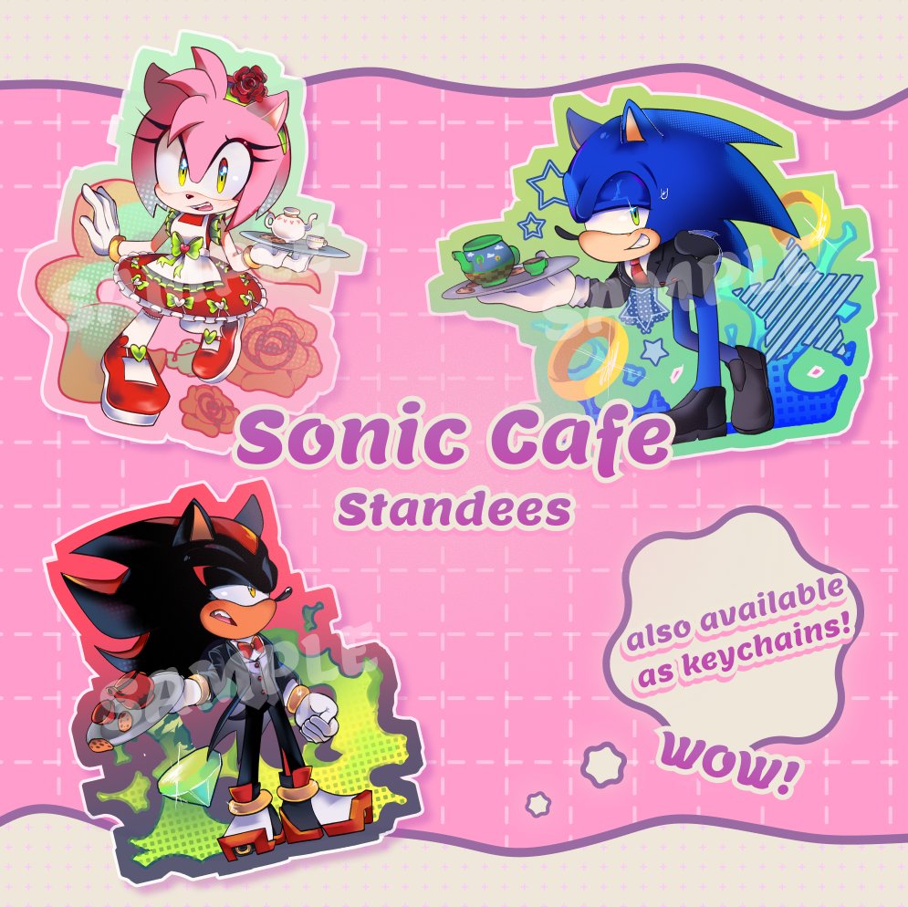 SnowEater14's tweet photo. Hello!!
Just letting you guys know that you can buy my Sonic Cafe collection on my ACGGOODS! Right now I have standees and keychains of Sonic, Shadow, Amy! Feel free to check them out!

https://t.co/BAt16PTHkd

#Sonic #SonictheHedgehog #StH #AmyRose #ShadowtheHedgehog #ACGGOODS https://t.co/EuAfTi0OII