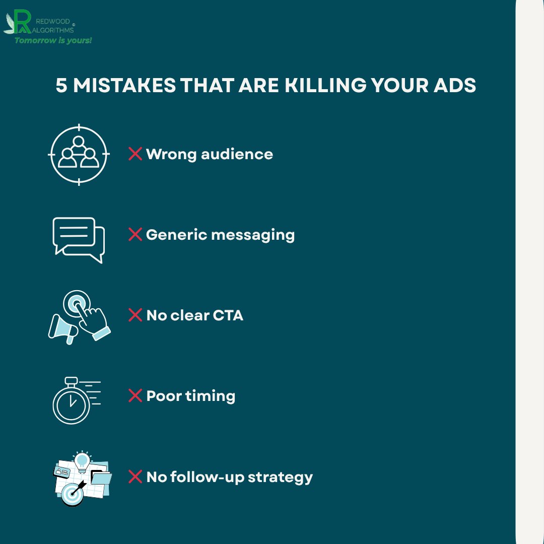 RAlgorithmsAI's tweet photo. Stop blaming the algorithm.
Start fixing your strategy. 👇

Want to fix yours? Let's talk 
#DigitalMarketing #AdTips #MarketingStrategy #PerformanceMarketing #RedwoodAlgorithms https://t.co/2zNt1z6VqD