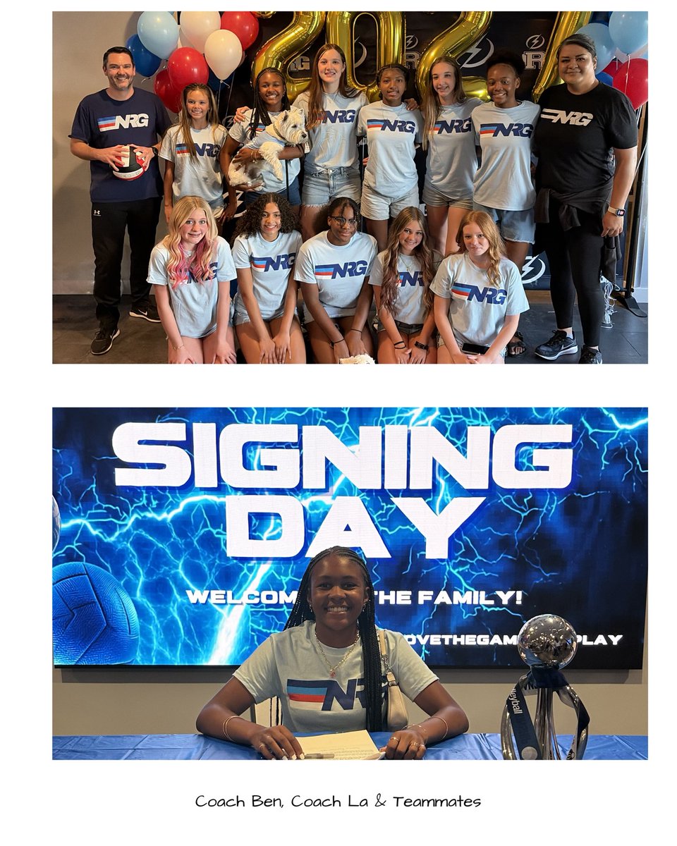 JazzyFos2's tweet photo. Locked and loaded for next season. Let’s run it back.  #NRG #volleyball #14U #USAV https://t.co/DLRkcFypp7