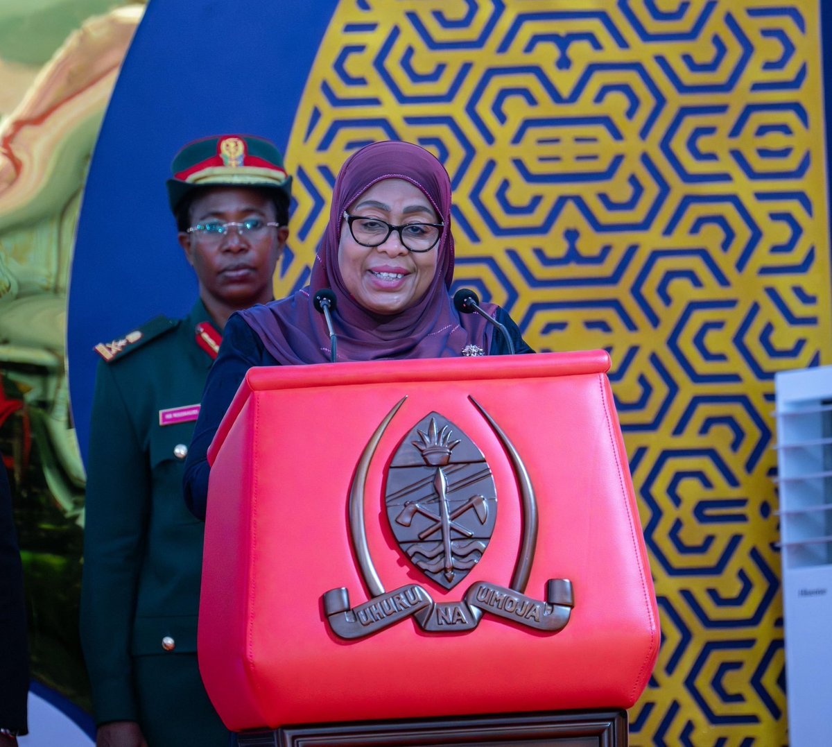 lulurobert__'s tweet photo. President Samia's powerful address, specifically highlighting the dangers of activists linked to terrorism, reinforces her dedication to a peaceful and prosperous Tanzania. https://t.co/0klWETkphg