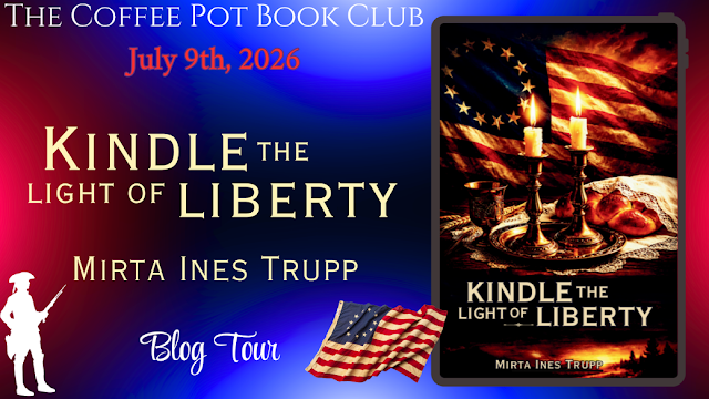 Grace468595's tweet photo. 📖 I am thrilled to be joining in with the #blogtour for Kindle the Light of Liberty by Mirta Ines Trupp.

https://t.co/xBM0m7x4XV

#HistoricalFiction #JewishHistoricalRomance #AmericanRevolutionaryWar #Austenesque #BlogTour #TheCoffeePotBookClub @cathiedunn https://t.co/QyVj6WzAWU