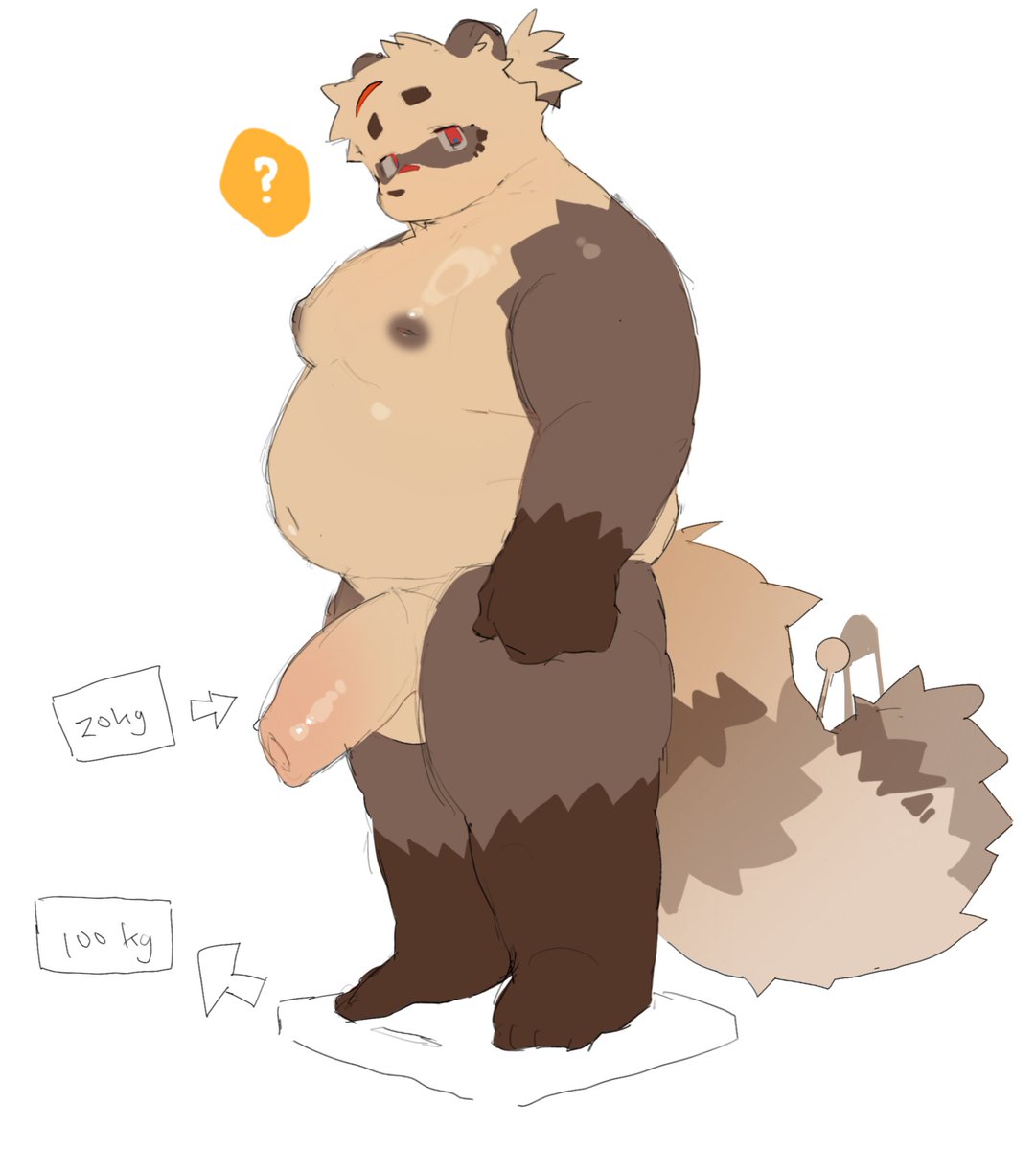 gaogaofish's tweet photo. racoon body check https://t.co/I5Pqt4Atwo