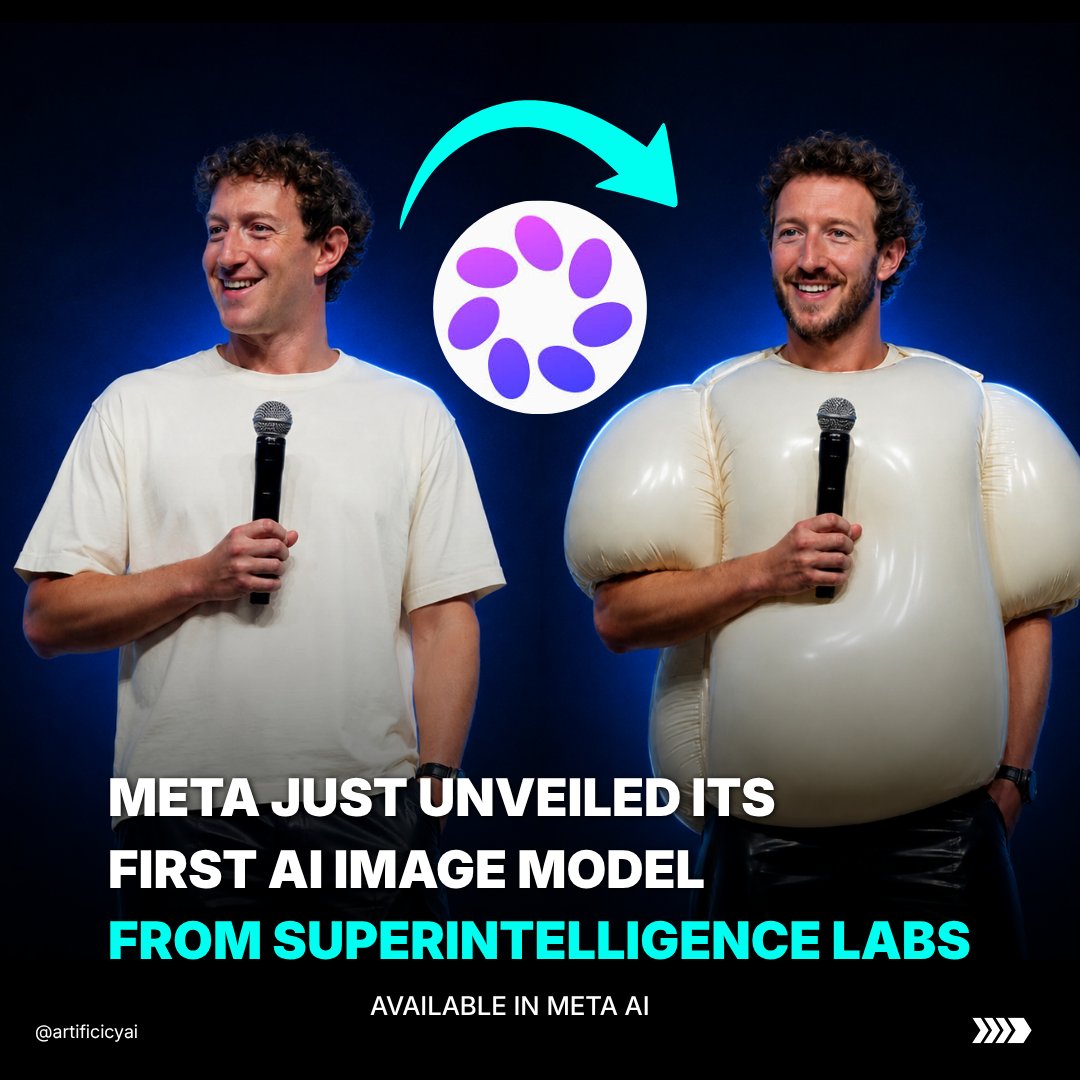 ArtificicyAI's tweet photo. Meta's AI image game just leveled up🚀
✨ Generate images
🖍️ Edit with simple markups
📱 Create visuals inside WhatsApp
🧠 Smarter image generation with reasoning
This is one of Meta's biggest AI updates yet.
#MetaAI #MuseImage #AITools #AIImages #GenerativeAI #Valko #brøndby https://t.co/lAuk7cNgP3