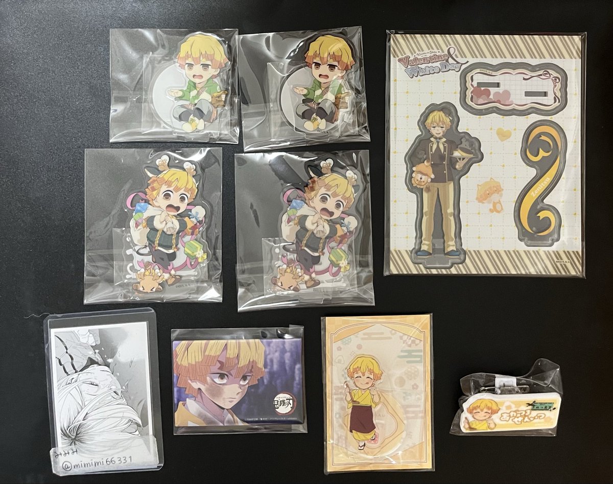 mimimi66331's tweet photo. 譲渡 交換 鬼滅の刃 バレンタイン ホワイトデー To you期 アクリルスタンド アクスタ クリスマス ハロウィン 場面写スクエア缶バッジ きめつ食堂 バンドメイドクラブ

譲) 善逸

求) 定価+送料

🔶全て纏めてのお譲り

検索からでもお声掛け下さい◎ https://t.co/o8B638WqaR