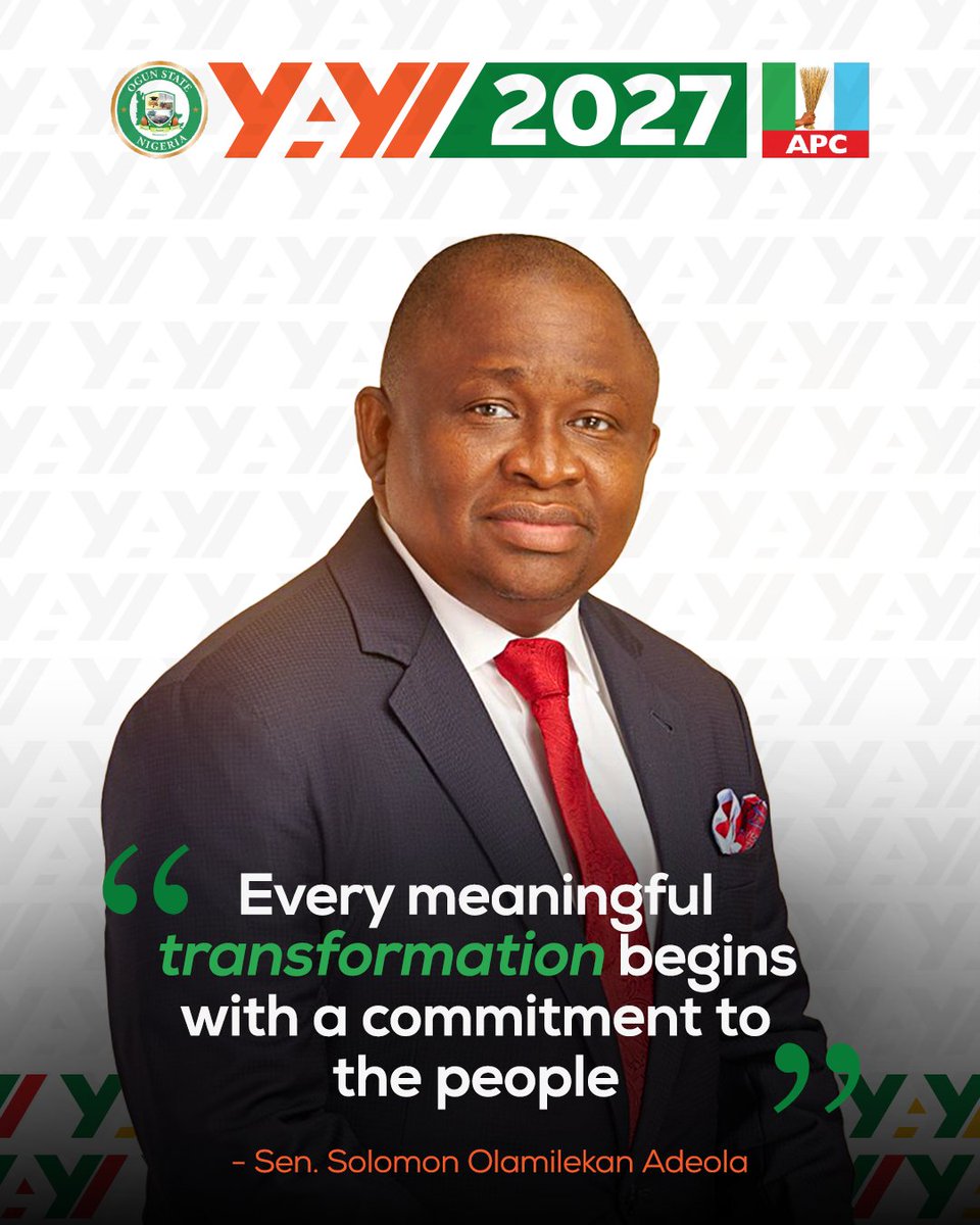 Yayi4OgunGov's tweet photo. Progress is best seen where people live, work, and do business.

Across Ogun State, investments in infrastructure, communities, and economic opportunities continue to create lasting value for the people.

Every meaningful transformation begins with a commitment to the people. https://t.co/CFi3NMzVYA
