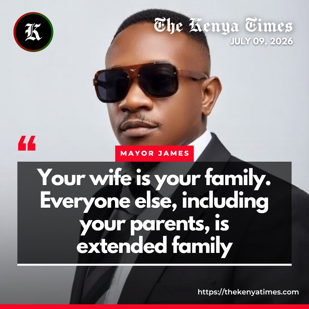 thekenyatimes's tweet photo. Mayor James says your wife is your family while your parents are extended family. https://t.co/bQIZ5Xgfpa