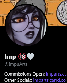 ImpuArts's tweet photo. i have changed my URL here!
now i am either Impu or ImpuArts everywhere
as well as my commission email

for once i got a consistent username on all my platforms https://t.co/12CeSz1RdI