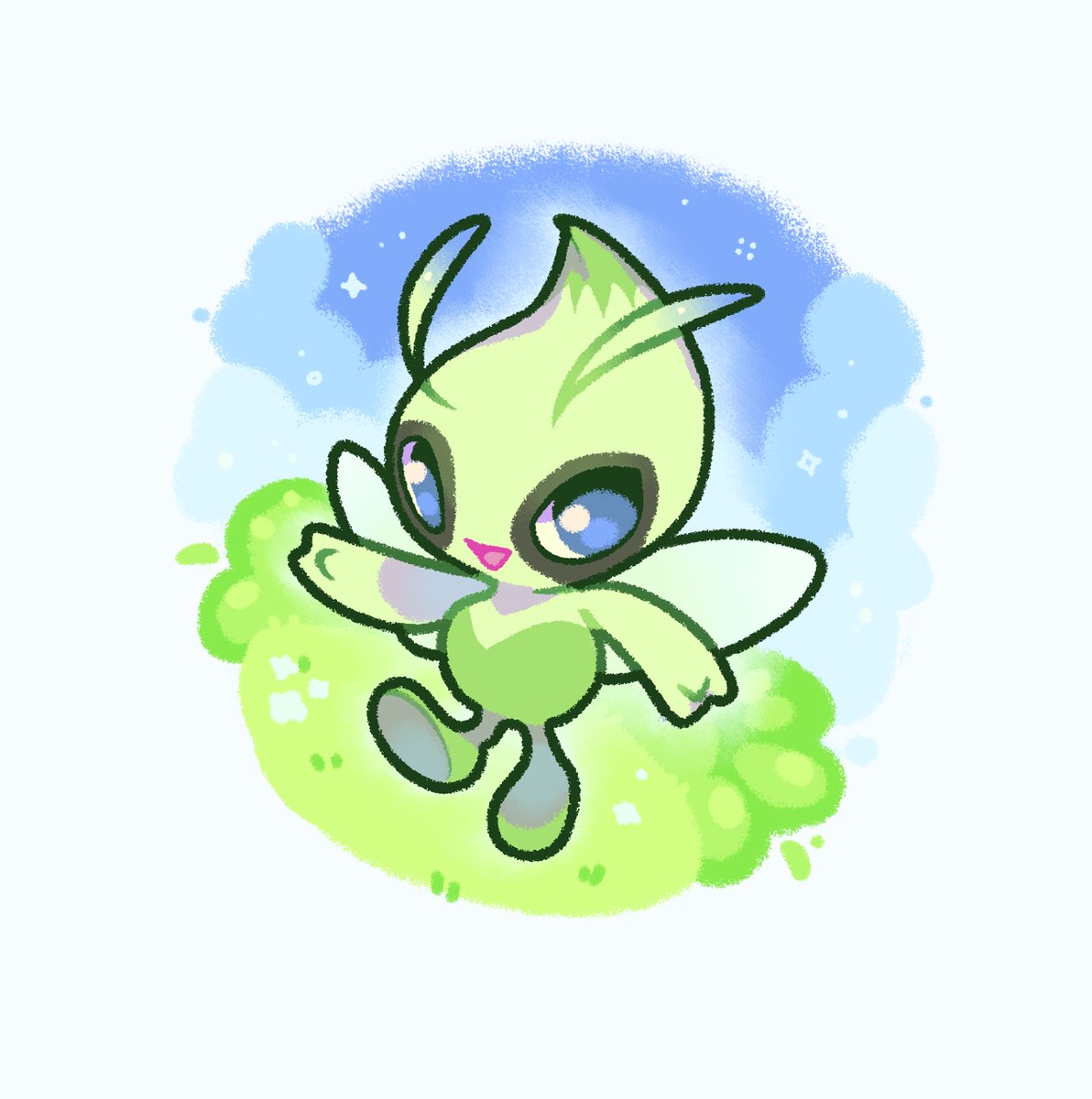 _binnybun_'s tweet photo. celebi!! 🌿#pokemon https://t.co/dOYtxng2QB
