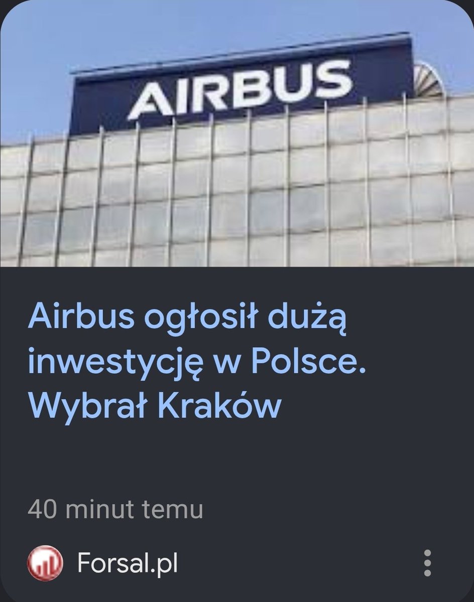 CzekalskiPawe's tweet photo. #Airbus planuje otwarcie nowego centrum inżynieryjnego lotnictwa cywilnego w Krakowie. Ośrodek będzie pełnił funkcje badawczo -rozwojowe i ma rozpocząć działalność  jeszcze w 2026 r. https://t.co/nC2SvNaH7m