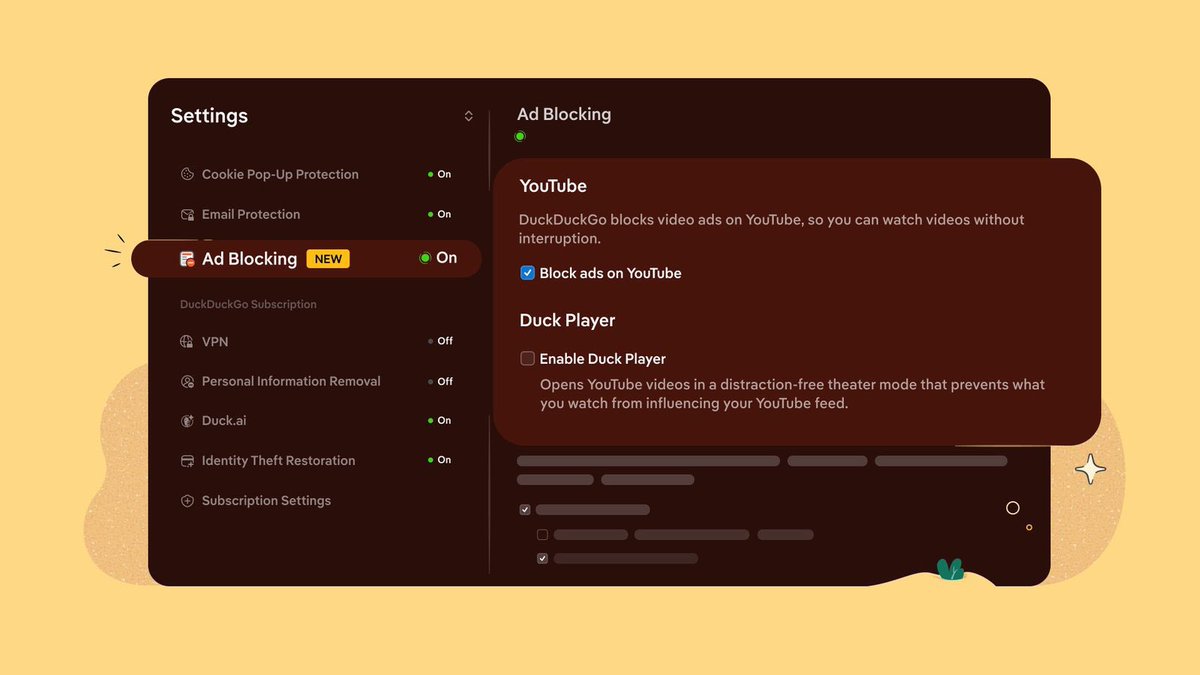 qatnology's tweet photo. متصفح DuckDuckGo صار يحجب اغلب اعلانات اليوتيوب على الايفون والماك

الميزة مفعلة تلقائياً في اخر تحديث https://t.co/WnNMit8ZK3