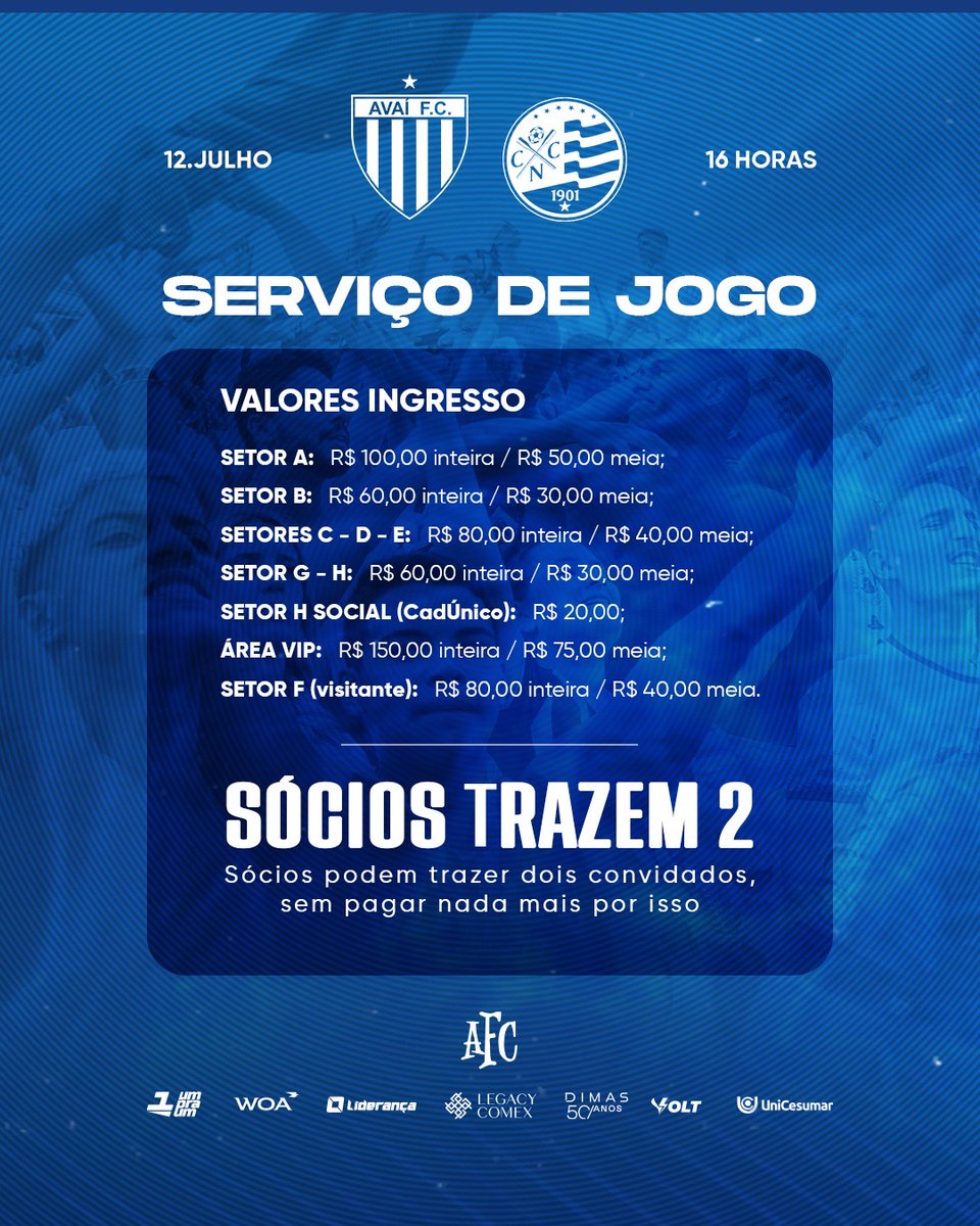 AvaiFC's tweet photo. 🦁🏟️ DOMINGO É DIA DE RESSACADA.

Saiba mais:
https://t.co/enRyWGGMjU

#TodosPeloAvaí https://t.co/b7LGkTNnhZ