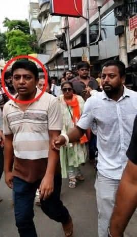 AITCITwing's tweet photo. 🚨 IMPORTANT THREAD : Take a look at the faces of the BJP miscreants accused of attacking the TMC rally from Ballygunge Phari to Hazra yesterday.

We demand the immediate arrest of all those responsible.

@KolkataPolice we are watching and we expect action. https://t.co/IbvM9ZdUmg