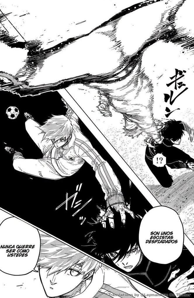 Shaxel13's tweet photo. 353. Pues capítulo flojo para mí en el que hemos visto a Teddy humillar a Blue Lock hasta que llegan Isagi y Rin y le terminan quitando el balón (sigo sin saber a qué ha venido esta presentación tan extraña y espero que se explique). Después Isagi ha dado otro buen discurso https://t.co/wBE167ZSVA