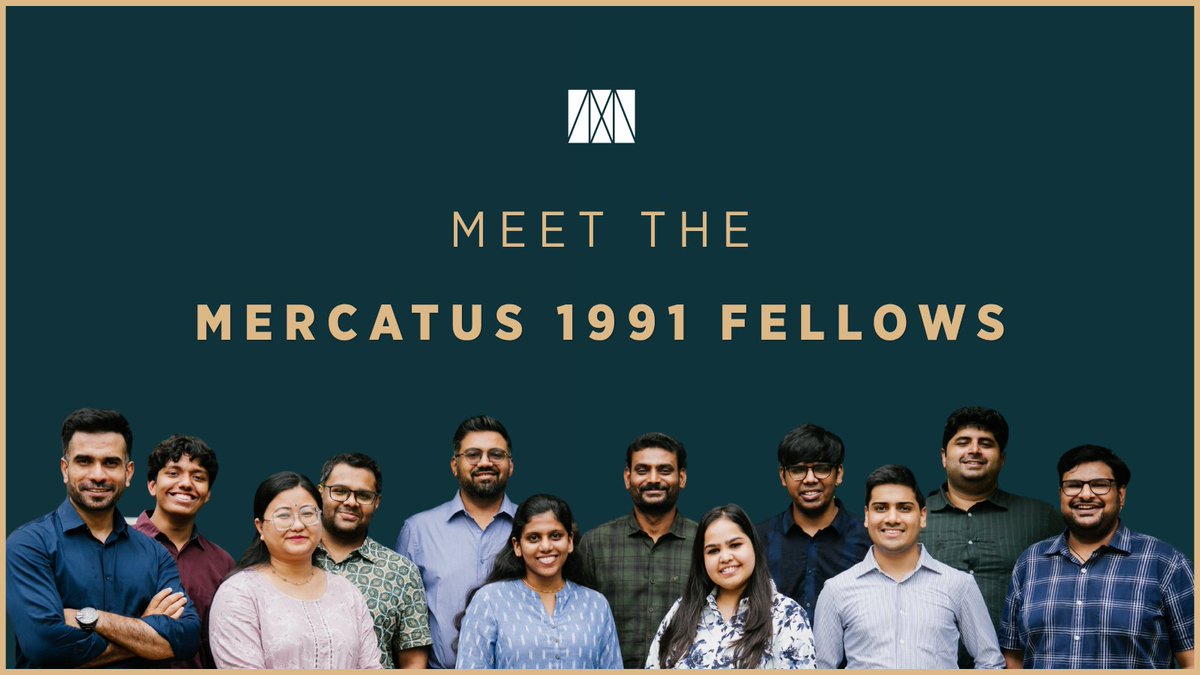 srajagopalan's tweet photo. 1/7 The first cohort of the 1991 Fellowship @mercatus spent the past few weeks together in New Delhi, learning from one another and from some of the best practitioners and researchers in India. The twelve fellows from across ten states, each taking on a state-level reform. 🧵👇 https://t.co/6J3H8t4pyO