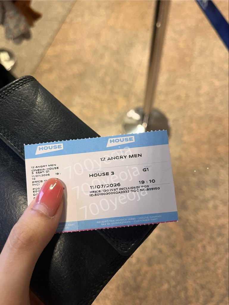700yeoja's tweet photo. ส่งต่อ
12 Angry Men(1957) รอบ 19.00 วันที่ 11 กค | ที่นั่ง G1 ตามที่วงในรูป
📍นัดรับ: สามย่าน/สยาม/สีลม
ใบละ 100 บาท

เนื่องจากติดประชุมด่วนอีกแล้วฮือ ㅜㅜ
#12AngryMen https://t.co/brZv7VlTP1