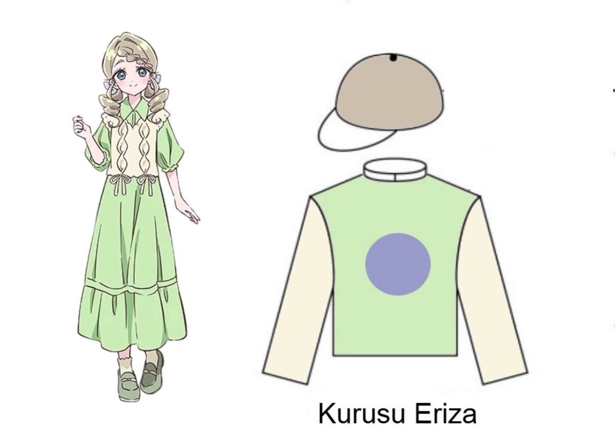 abc_angus's tweet photo. Cure Eclair but Jockey clothes https://t.co/ZgvoF03j9R