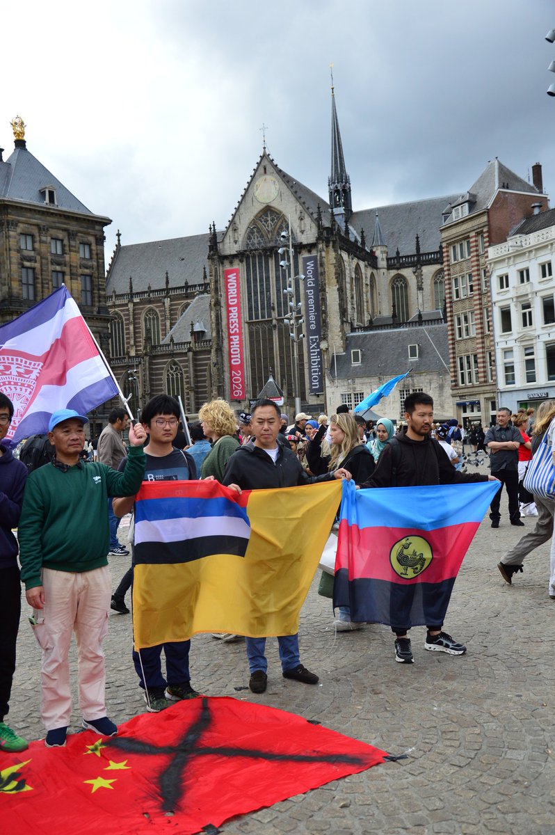 HuangBo6y's tweet photo. July 5, 2026, at Dam Square, Amsterdam. https://t.co/XEKBBfpk7z