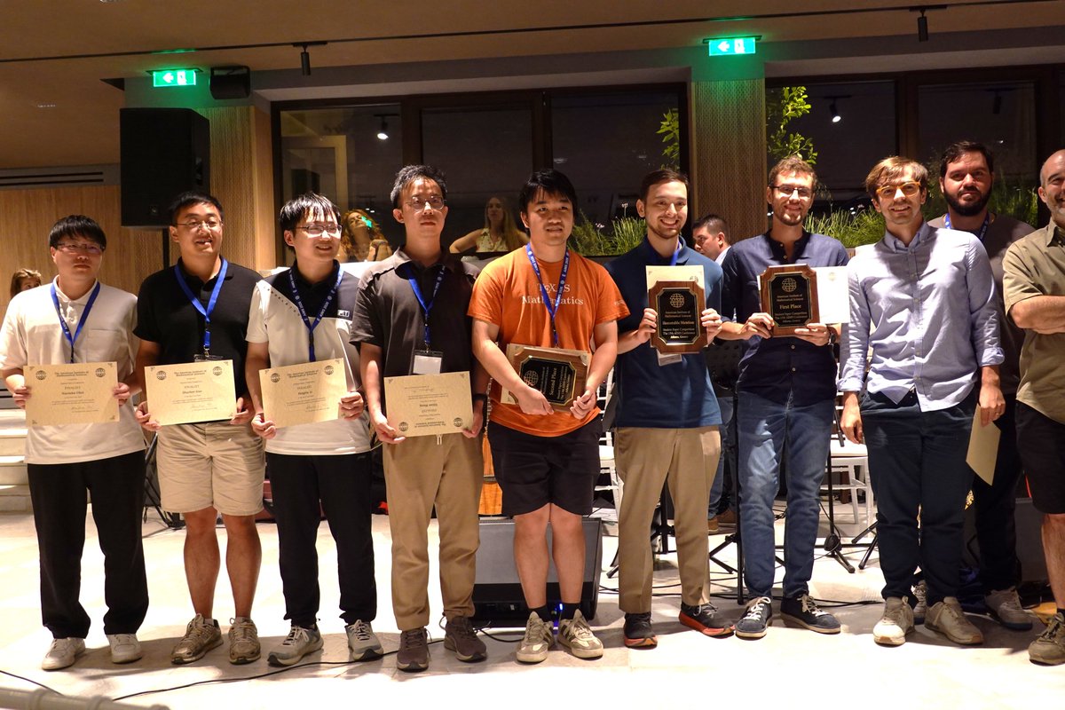 AIM_Sciences's tweet photo. Congratulations to all the finalists of our student paper competition! π #AIMSConference #AIMSConference2026 https://t.co/WLpTPBN5NQ