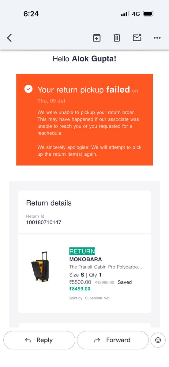 iam_AlokG's tweet photo. @MyntraSupport @myntra @MyntraSupport https://t.co/EqatPwrF09