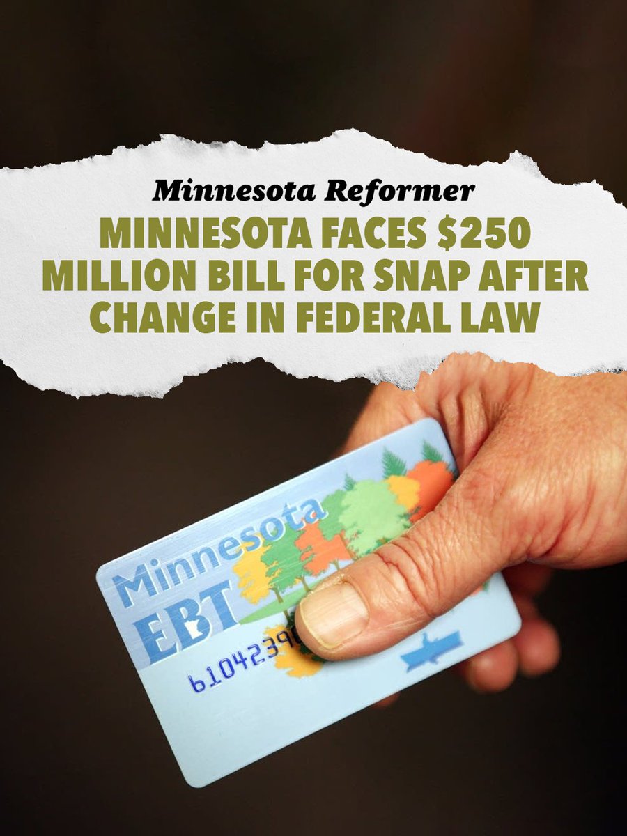 HouseAgDems's tweet photo. While Trump spends billions on his war on Iran, Minnesota is stuck with a $250 million bill for food assistance he cut. 18,000 Minnesotans have already lost benefits. 

Kids, seniors and veterans are paying the price. https://t.co/HNzySr8bRe