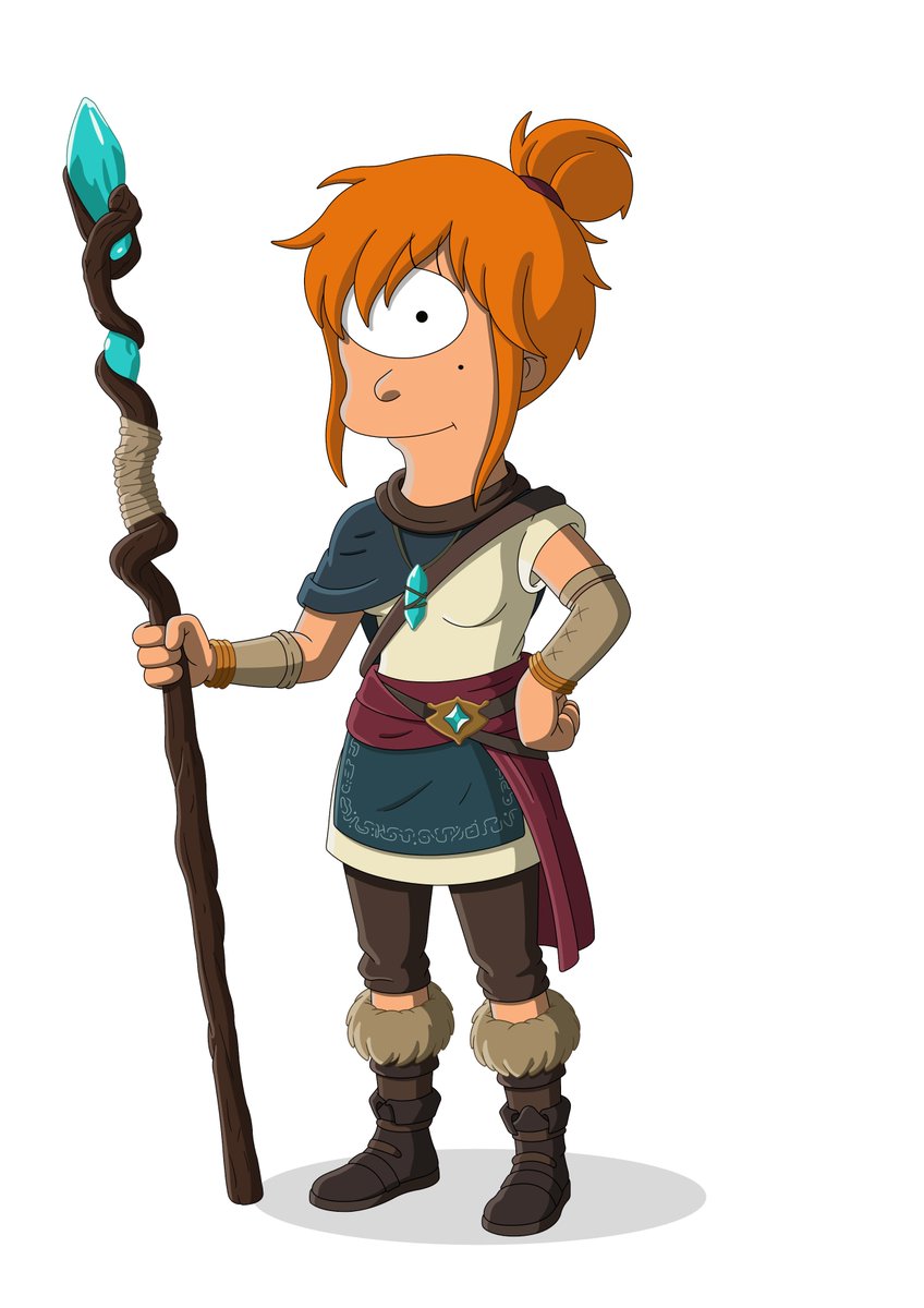 SpiderMatt2's tweet photo. Fry and Leela's daughter dressed as Kena #futurama #kena #emberlab @emberlab #bridgeofspirits https://t.co/WELPEEcPh0