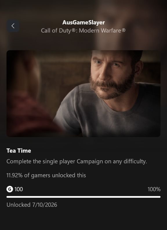 GameSlayer63's tweet photo. Call of Duty: Modern Warfare Campaign Is Done #X #CallofDutyModernWarfare #XboxSeriesX #Campaign #InfinityWard #Activision #CallofDuty #Australia #Retweet #AustralianGamer #CampaignIsDone #Microsoft #Gamer #Gaming https://t.co/4jjfLQv0OW