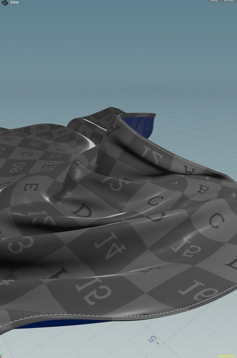 ibrodecki's tweet photo. roll up hem and stitching with vellum deform in #houdini https://t.co/pW1Ly5itOM