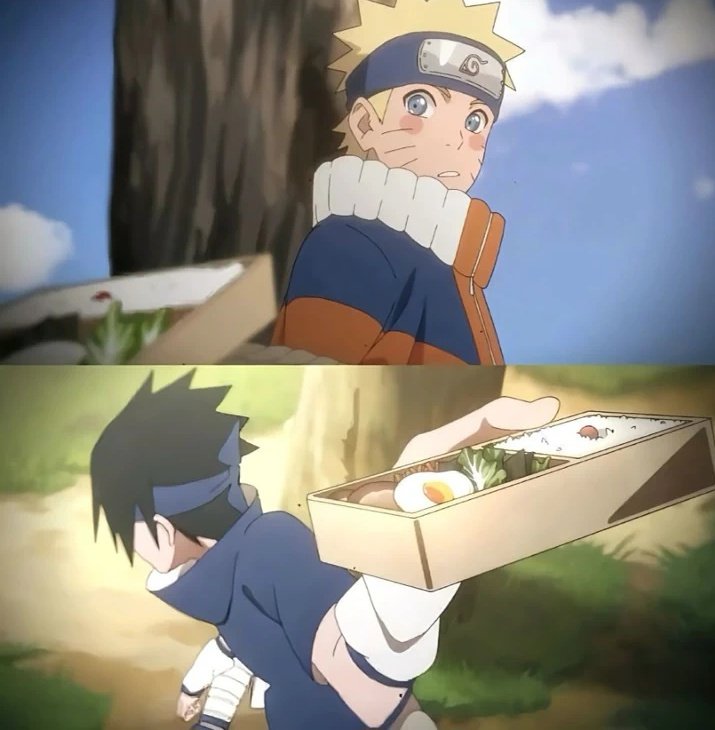 sasunaruflower's tweet photo. “Dear diary,
My crush offered me lunch today”

#Sasunaru 🍅🍥 https://t.co/zFU8Xru0Hn
