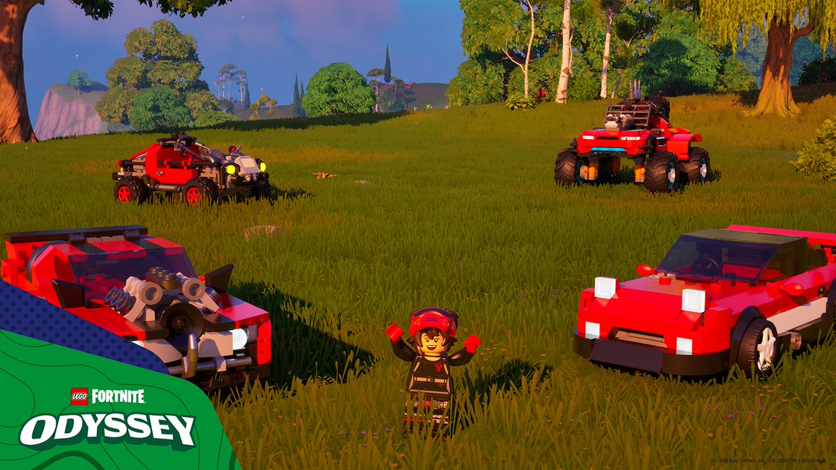 LEGOFortnite_ES's tweet photo. ¡La Maquinista irrumpe en tu aldea! 🔧 Del 16 al 29 de julio, te visitará cada día con un nuevo lote de piezas de vehículo. https://t.co/JrRBqV8GaX
