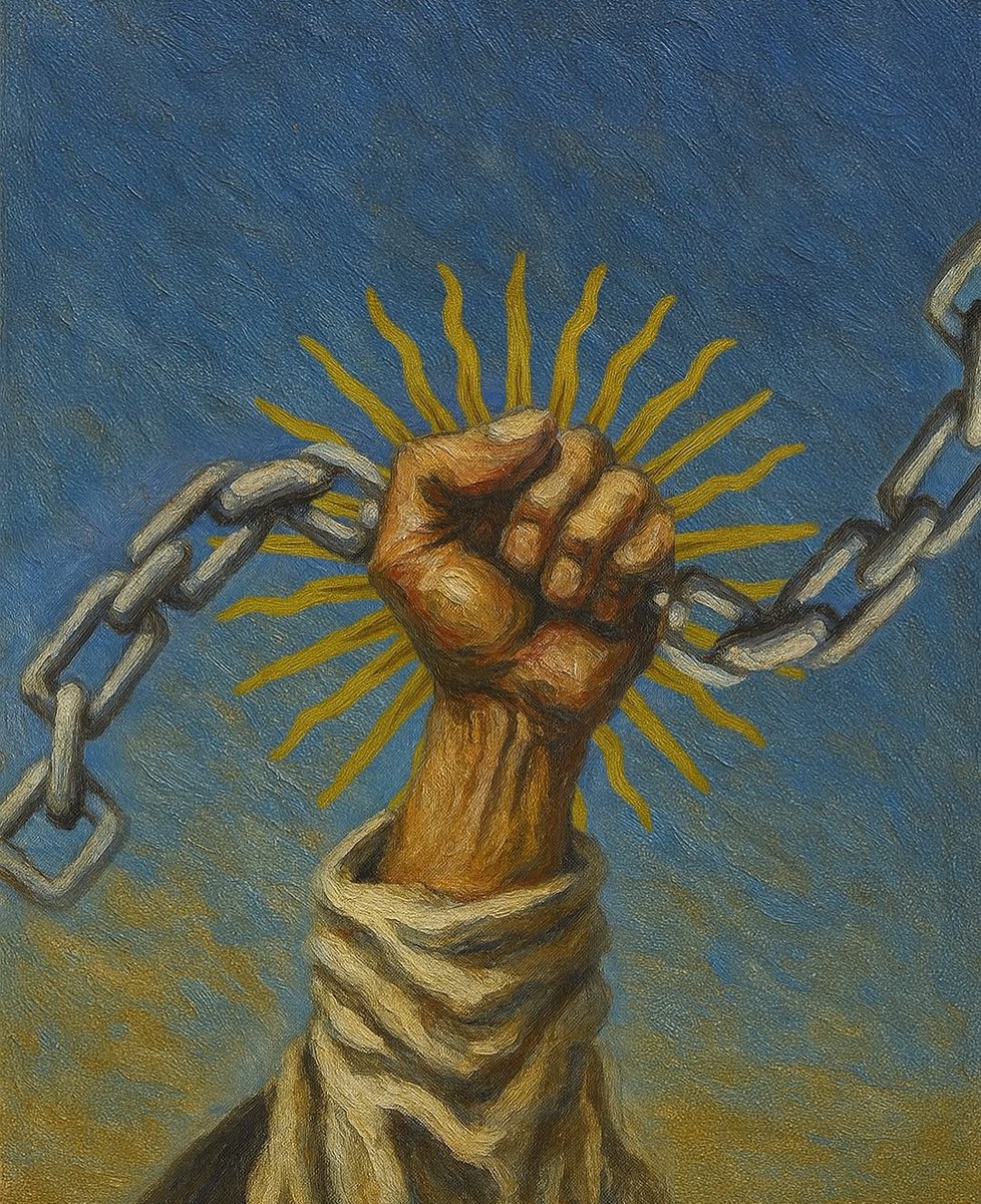Pablo87Ok's tweet photo. Oíd el ruido de rotas cadenas..
 #9deJulio https://t.co/eAXzJZeXH9