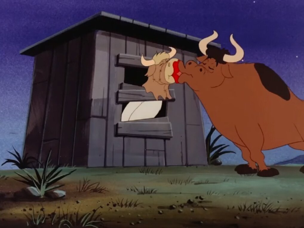 WendyLovesJesus's tweet photo. Happy #CowAppreciationDay! ๐ฎ
To celebrate, how about an "udderly" groovy episode of #ScoobyDooโ"Yabba's Rustle Hustle"! It's all about rustlers moooving stolen cattle. Yabba-Doo and Deputy Dusty "hide" in a cow costume.
(Yep, gonna milk these puns for all they're worth...) ๐ https://t.co/836bpqcmKP