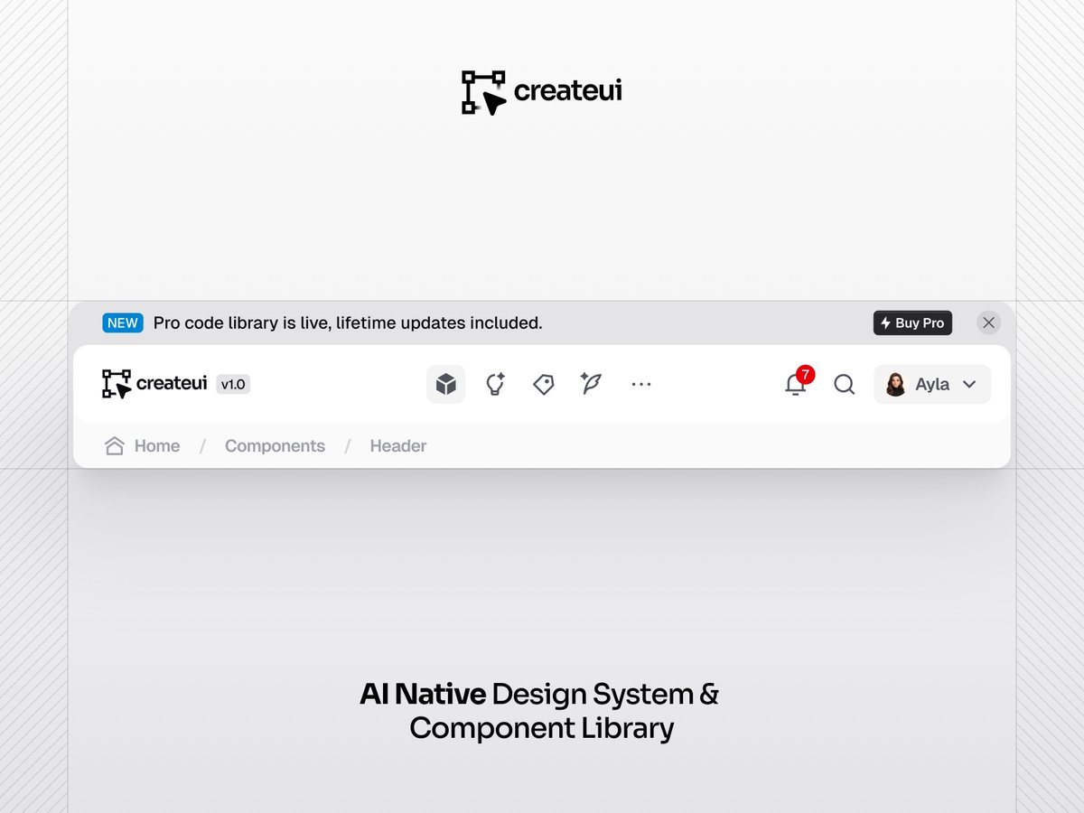 Create UI - Design System tweet media