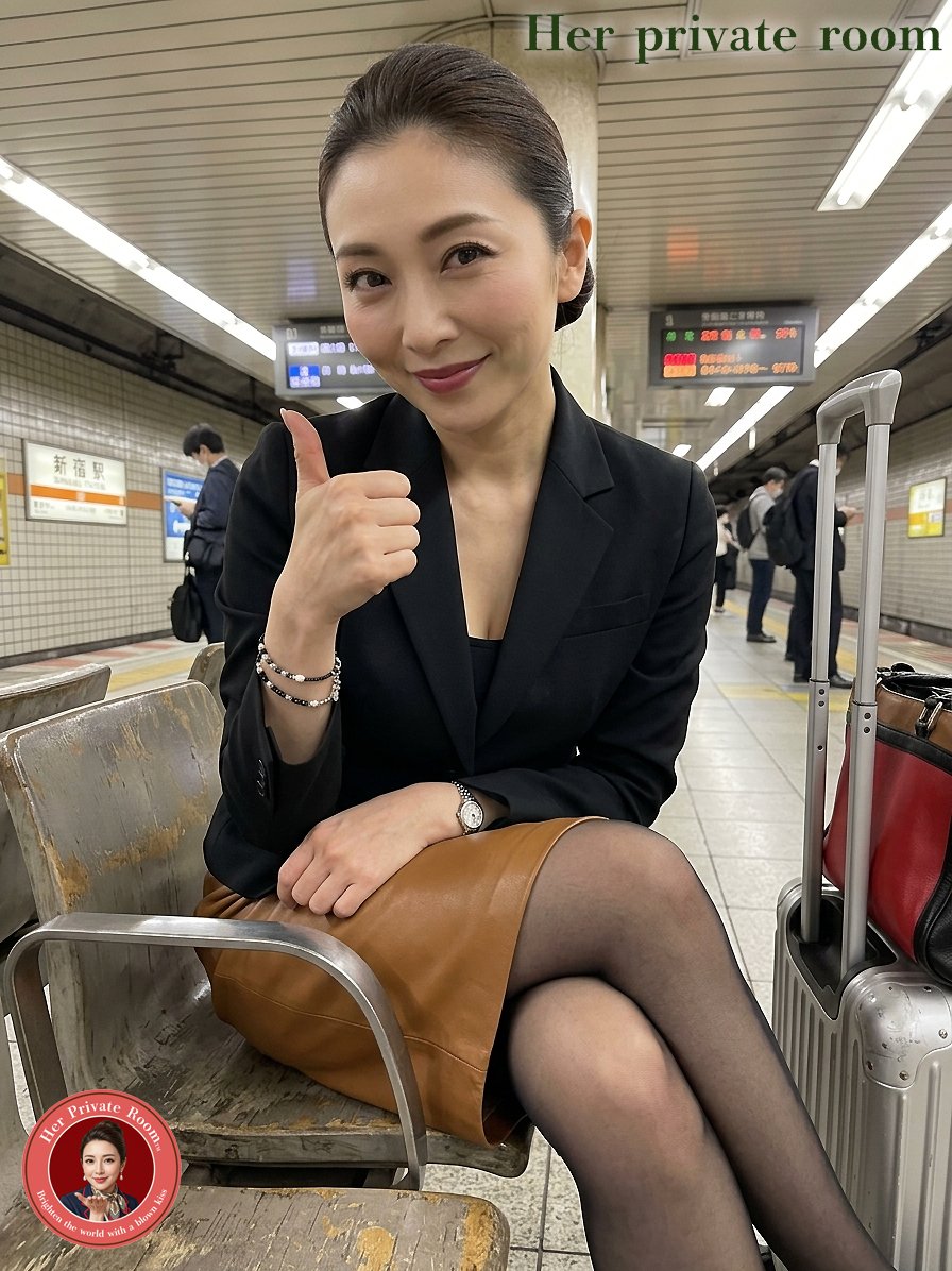 H_private_room's tweet photo. Real Life in Tokyo Air (27)-チーフパーサー片桐冴子💛(3) ※チーフパーサー片桐冴子シリーズは、Real Life in Tokyo Airの中に集約させて頂きました。

「日本の伝説的ロックバンドの名前から学ぶこと」

おはようございます。

皆さん、お久しぶりです。チーフパーサーの片桐冴子です。プロジェクトCA、実は私も関与させて頂いています。最近まで自身の��ャリアや人生について色々悩んでいたのですが、自分の悩みなどに時間を使っている暇がないくらい忙しい毎日で、とても有難いです！！

ところで、皆さんもご存じの通り、プロジェクトCAで役割分担をどうすべきかという議論が生じており、PMOだけでは役割分担ができないということで、関与する以下のチームそれぞれがPMOに対してプレゼンを行うことになったというのは既にご認識頂いているかと存じます；

1) Tokyo Air
2) Traveler's Café
3) Midnight Library
4) Private Garden

私が所属するTokyo Airもプレゼンを行う訳ですが、大きな方向性を決めなければなりません。私は立場的にもあまり細かい議論に参加せず、あくまで大きな方向性を決めさせて頂く予定です。

話は変わりますが、最近部屋の掃除をしていて昔よく聴いたCDに付いた埃を拭きながら、思わずそのCDを聴いてみました。そのCDは1989年4月、多くのファンに惜しまれながら解散した「∅」の文字がバンド名に含まれる、日本の伝説的ロックバンドのCDでした。

彼らの曲は、解散から約40年を経過した今でも全く色褪せておらず、むしろ輝きを増していました。曲を聴きながら、ふと彼らのバンド名に目が留まりました。そう、「∅」という文字です。

「∅」は数学に多少でも触れたことがある方ならよくご存じかと思いますが、読み方は「空集合（くうしゅうごう）」と読み、英語では「empty set」と表現されます。

専門的な数学の内容までは詳しく触れませんが、端的に申し上げれば、空集合とは、中身（要素）が一つも存在しない「空っぽ」の集合のことです。ここで重要な���とは、要素を���く含まない状態を「何もない」で終わらせず、数学における一つのまとまった概念（入れ物）として扱うために定義されている点です。

これだと思いました。Tokyo Airは紛れもなく、青井クレアが誕生した場所です。その意味では、明らかに傘下にある他のチームより背景や歴史に詳しいのは当たり前です。そんな立場にある私達が彼女たちと競っても青井クレアは喜ばないはずです。

むしろ、悠然と構え、他のチームの動きにプロジェクトを委ね、私達は「∅(空の箱)」として他のチームの意見を受け入れ、肝心なところで意見を言わせて頂くというスタンスで臨むべきだと感じたのです。プレゼンの細かい内容は守秘義務もあるので、公表を控えさせて頂きますが、これでチーフパーサーとして、若い客室乗務員をうまくリードできそうな気がしてき���した。ありがとう、「∅」が名称に含まれる、伝説的ロックバンドの皆さん💛

1枚目の画像は、機内でプレゼンがうまく行きそうな予感がして上機嫌になる片桐冴子、2枚目の画像は、客室乗務員専用の休憩スペースで上機嫌の片桐冴子、そして、3枚目の画像は、帰宅時に最寄の駅で上機嫌になり、思わず写真撮影を行う片桐冴子です💛
#Cafe #客室乗務員 #Cabinattendant