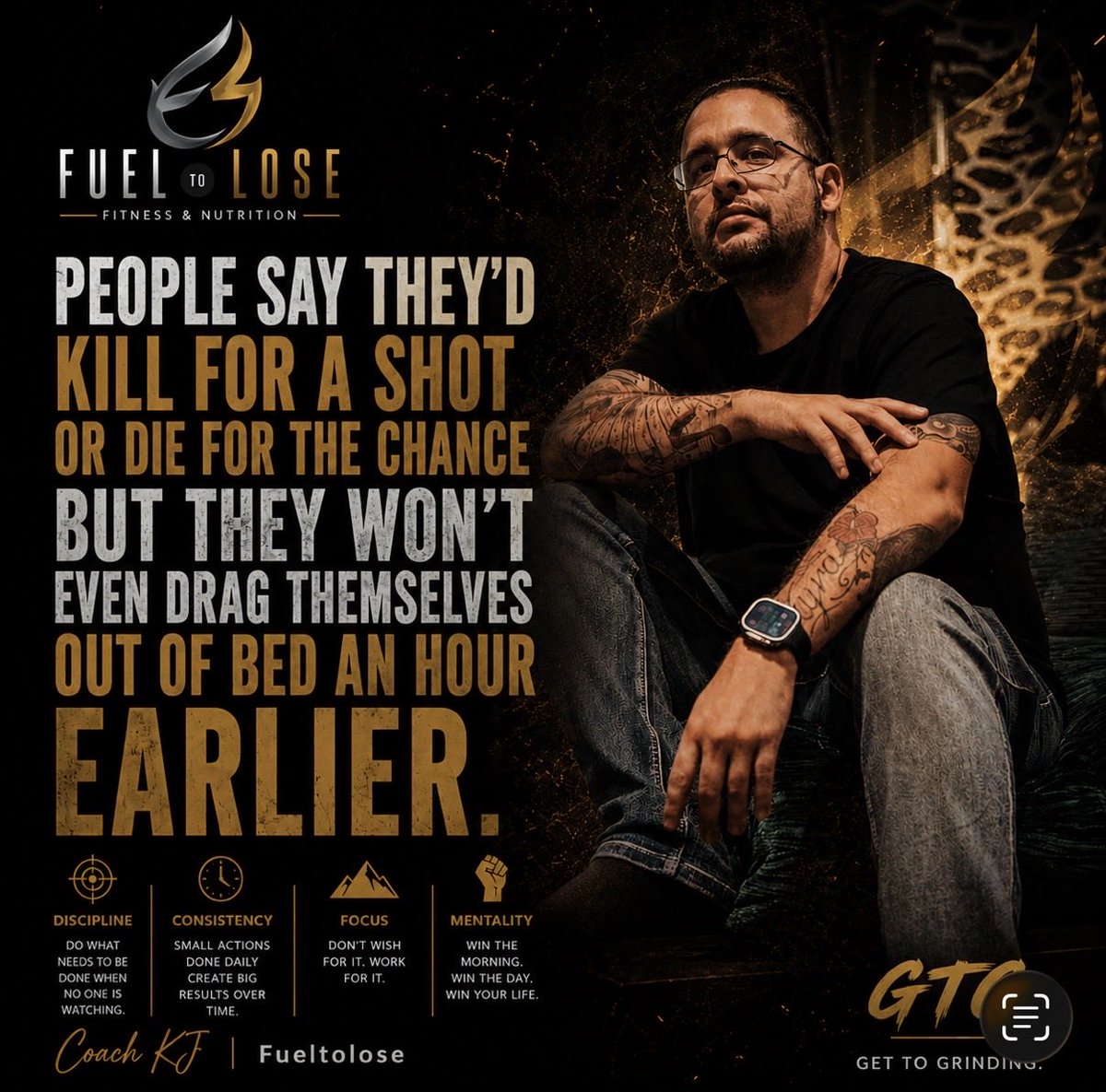 LaneVision's tweet photo. People love talking about what they’d do for success.

“I’d do anything.”

“I’d die for the opportunity.”

Then the alarm goes off…

Suddenly, getting out of bed an hour earlier is asking too much. https://t.co/QwljjdP7aN