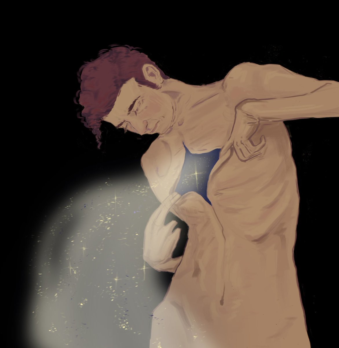 jvkogls's tweet photo. the star maker 

#GoodOmens #Crowley #fanartㅤㅤㅤ https://t.co/5XcOQRdbTB