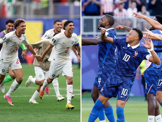 toneybuaps's tweet photo. 🚨France haven't lost to Morocco in 6 meetings.
Morocco haven't stopped believing. 🦁
10 unbeaten since AFCON final. Belief > History. 🔥
🇫🇷 vs 🇲🇦 - Quarter-final, 8PM
#WorldCup2026 #FRAMAR https://t.co/NDktdGqVD5