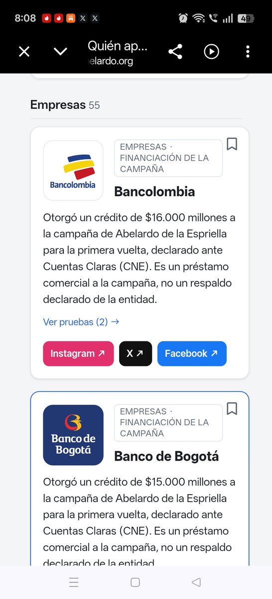ValeryLaColom's tweet photo. Acabo de cerrar mi cuenta en Bancolombia. 
El boycot es en serio. https://t.co/VkoUbFYaRp