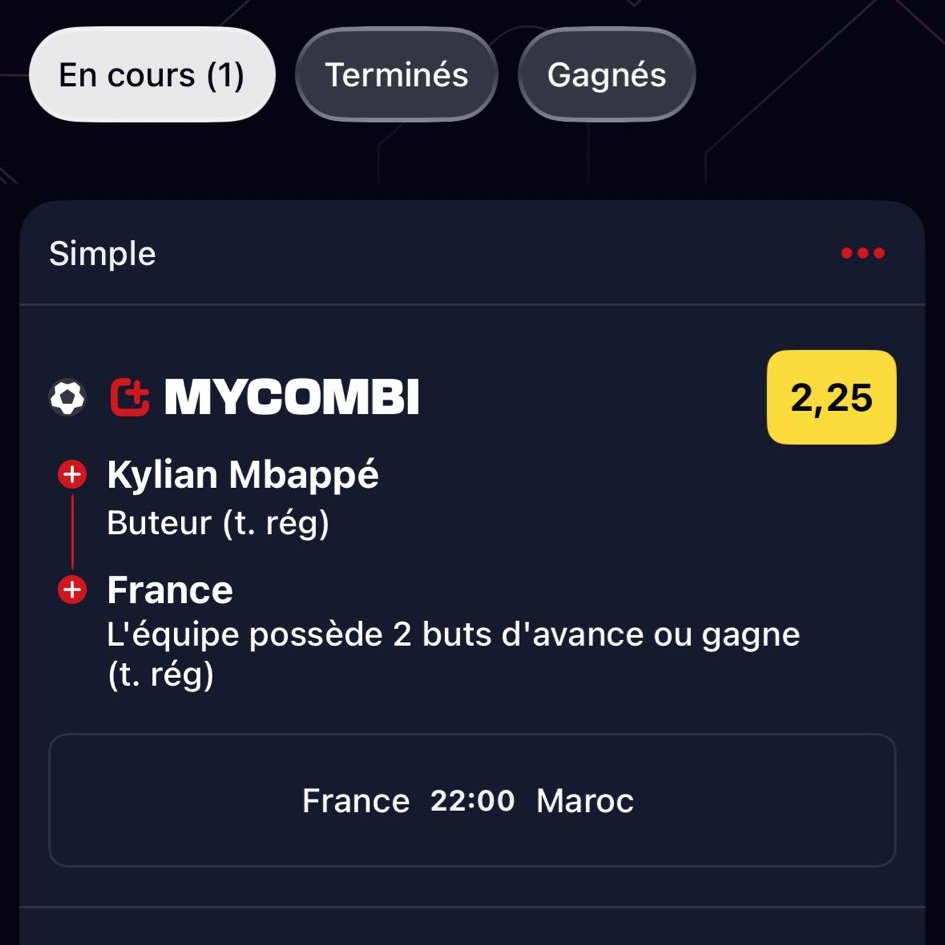 lxiaes's tweet photo. @Betclic Alex9917 https://t.co/9d3wE10Xb9