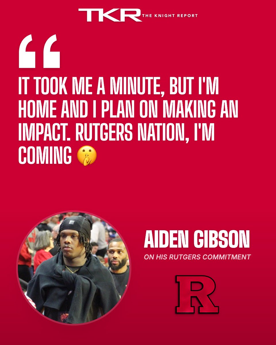RutgersOn3's tweet photo. Four-Star RB @AidenGibson32FB details his decision, flipping from Penn State to Rutgers and enrolling early 👀

STORY: https://t.co/HHAJo4x6YA https://t.co/PjONV8WRBc
