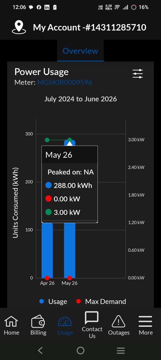 ashishme87's tweet photo. Dear sir,
Smart Meter reading discrepancies in my electricity bill for the billing period of April–May 2026.

Present Reading: 448 units
Past Reading: 01 unit
 bill GENERATED FOR 472 units.
But it should be 447 ONLY

Reading mismatch in MGVCL app and bill generated.
@mgvcl_mgvcl https://t.co/343cgbbn0B