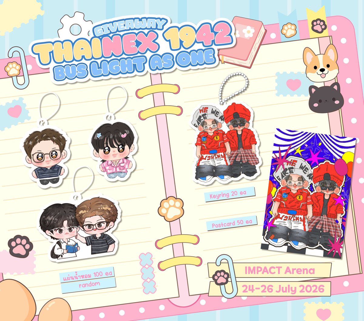 SakuraminAiron's tweet photo. กอว.ป้ามาแล้วค่า 
ขอบคุณ @CaeNpha สำหรับการผลักดันทุกสิ่ง เป็นธุระให้หม้ดดเลยย ขอบคุณมากๆค่ะ
มารับกันน้าา 
#BUS_LIGHTASONE
Giveaway THAINEX 
♡ แผ่นน้ำหอม  100ea
☆ Date : 24-26 July 2026
☆ Location : Impact Arena
☆ Time : tba 

✨RT &amp; show this tweet ✨ https://t.co/DXBOzPsDlh