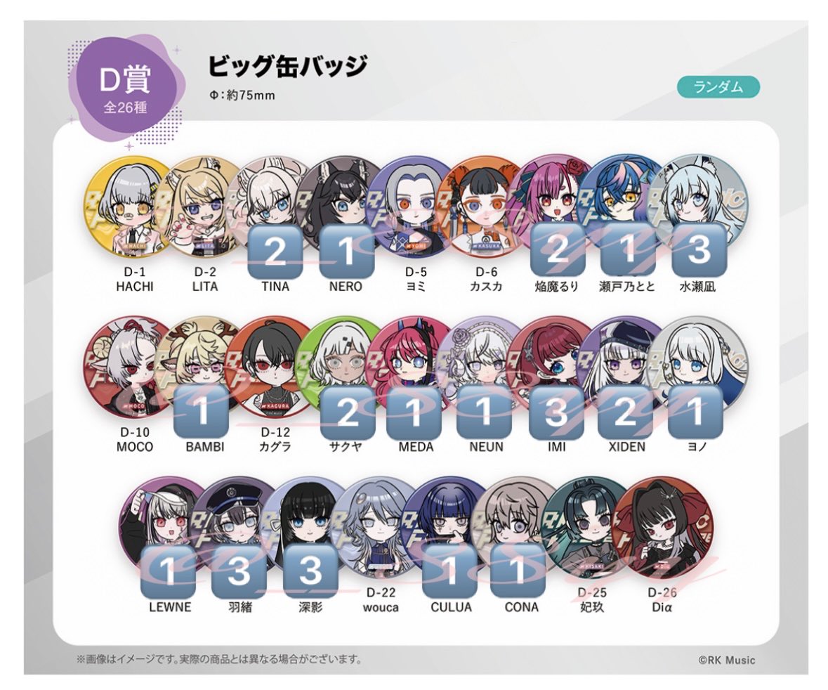 __88yy's tweet photo. 【交換】 くじメイト RK Music Fes. 2026 RKMFes
缶バッジ チケット風カード

譲: D賞 / E賞 (画像1,2)
求: E賞 (画像2💗)

郵送希望です。
お声掛けが重なった場合、お返事にお時間いただきます。
リトリン有 https://t.co/HBWmMELD7h
