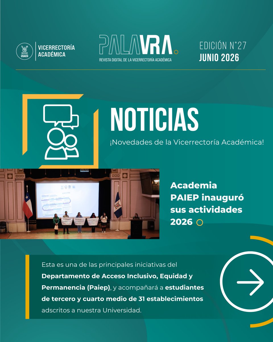 Vicerrectoría Académica U. de Santiago de Chile tweet media